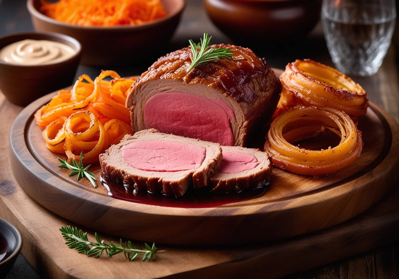 Veal Roast with Wine Sauce
