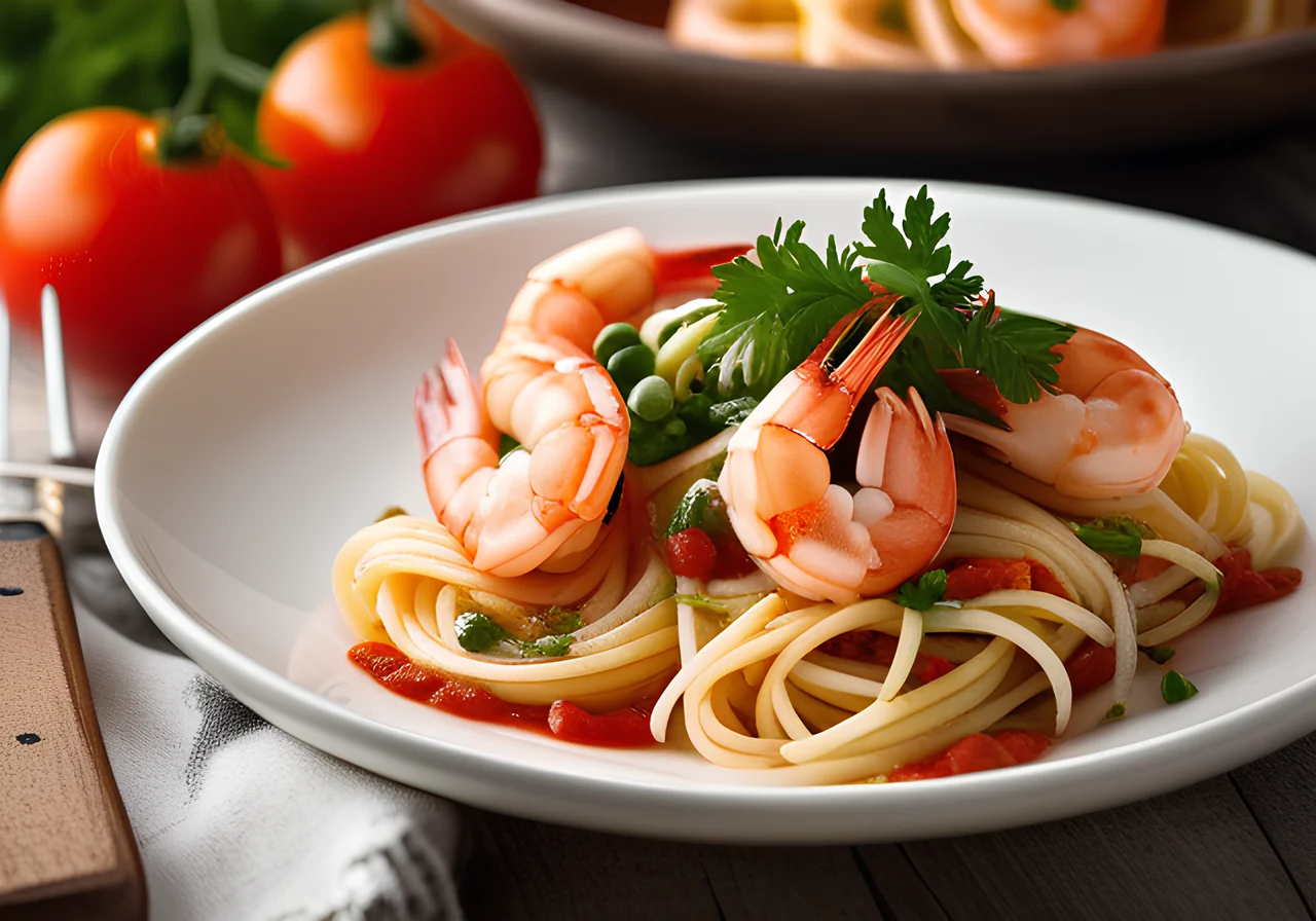 Spaghetti Shrimp Packages