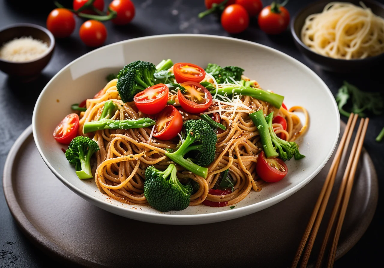 Spicy Noodles with Vegetables