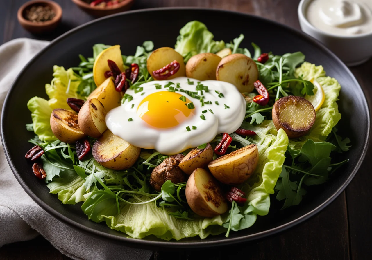 Salad of Fried Potatoes and Porcini