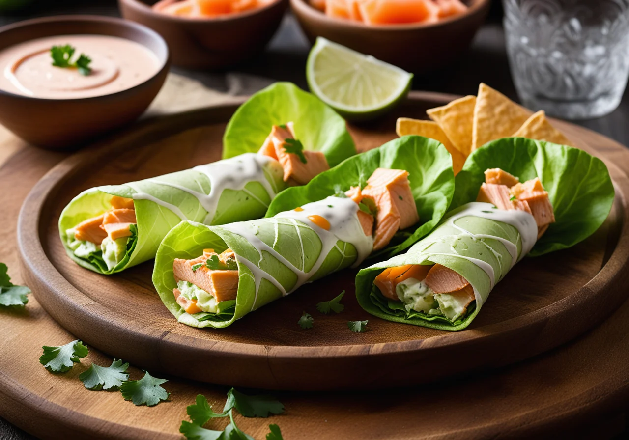 Wraps with Smoked Fish Cream