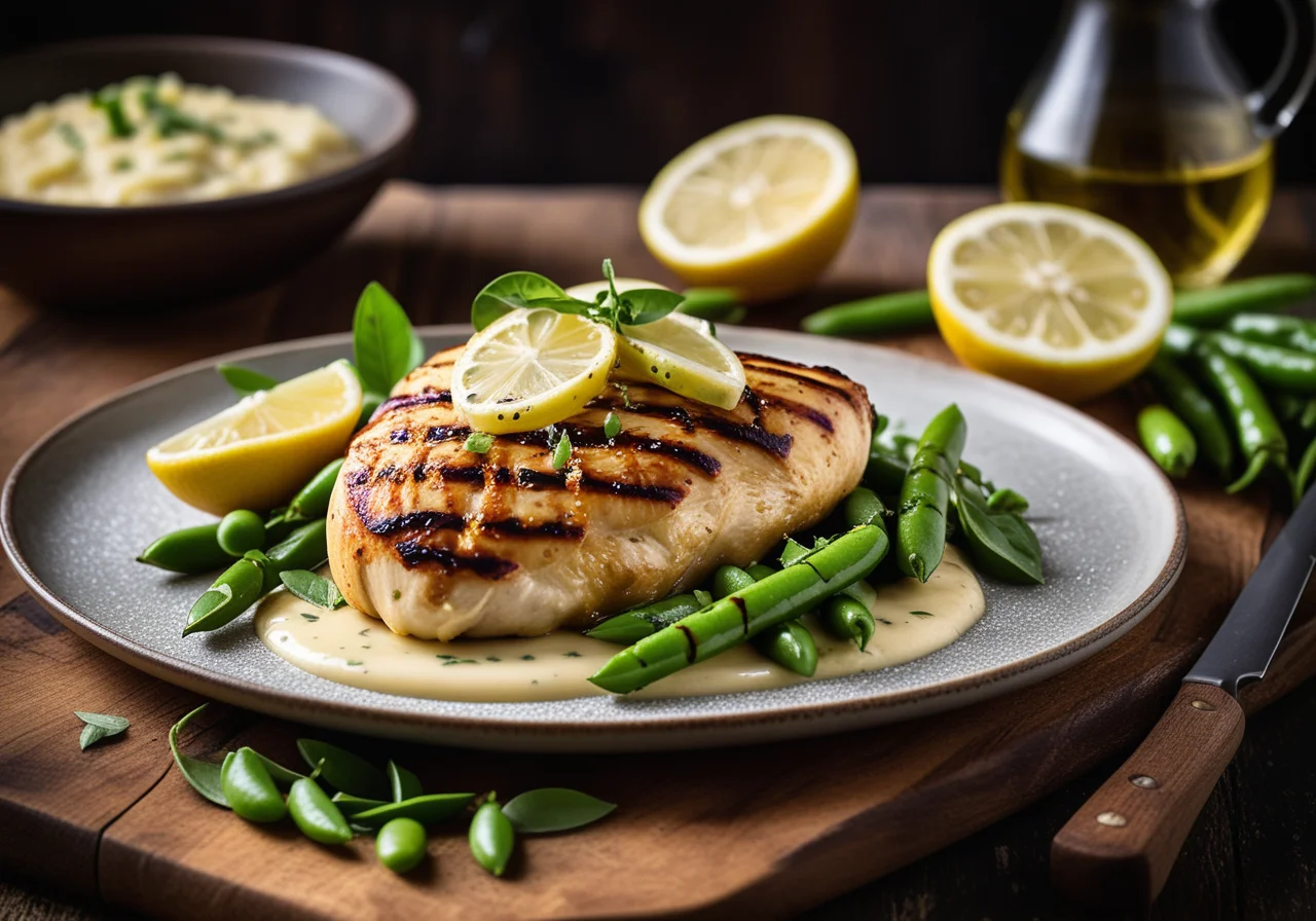 Chicken Breast with Potatoes and Lime Butter