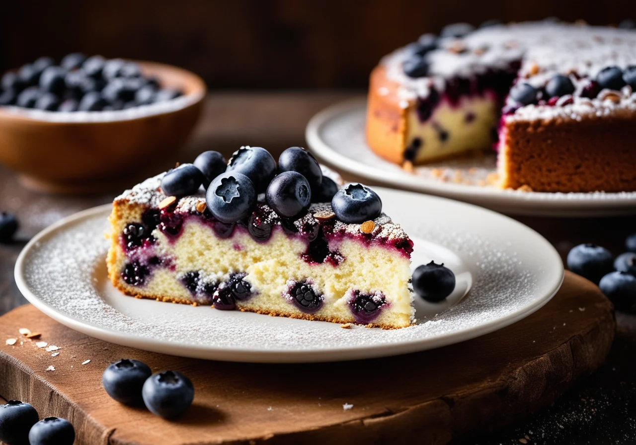 Blueberry Almond Cake