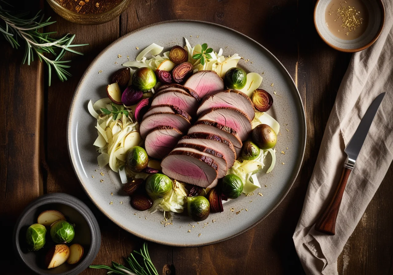 Goose Breast with Winter Vegetables