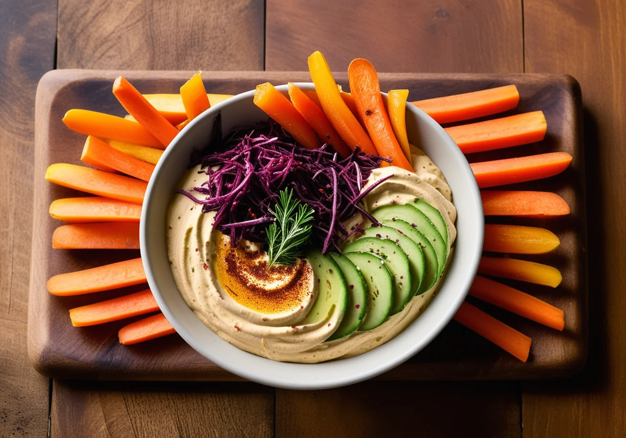 Hummus with Vegetable Chips