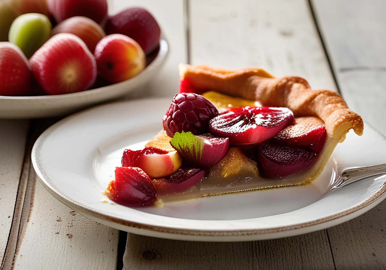 Rhubarb-Strawberry Crostata