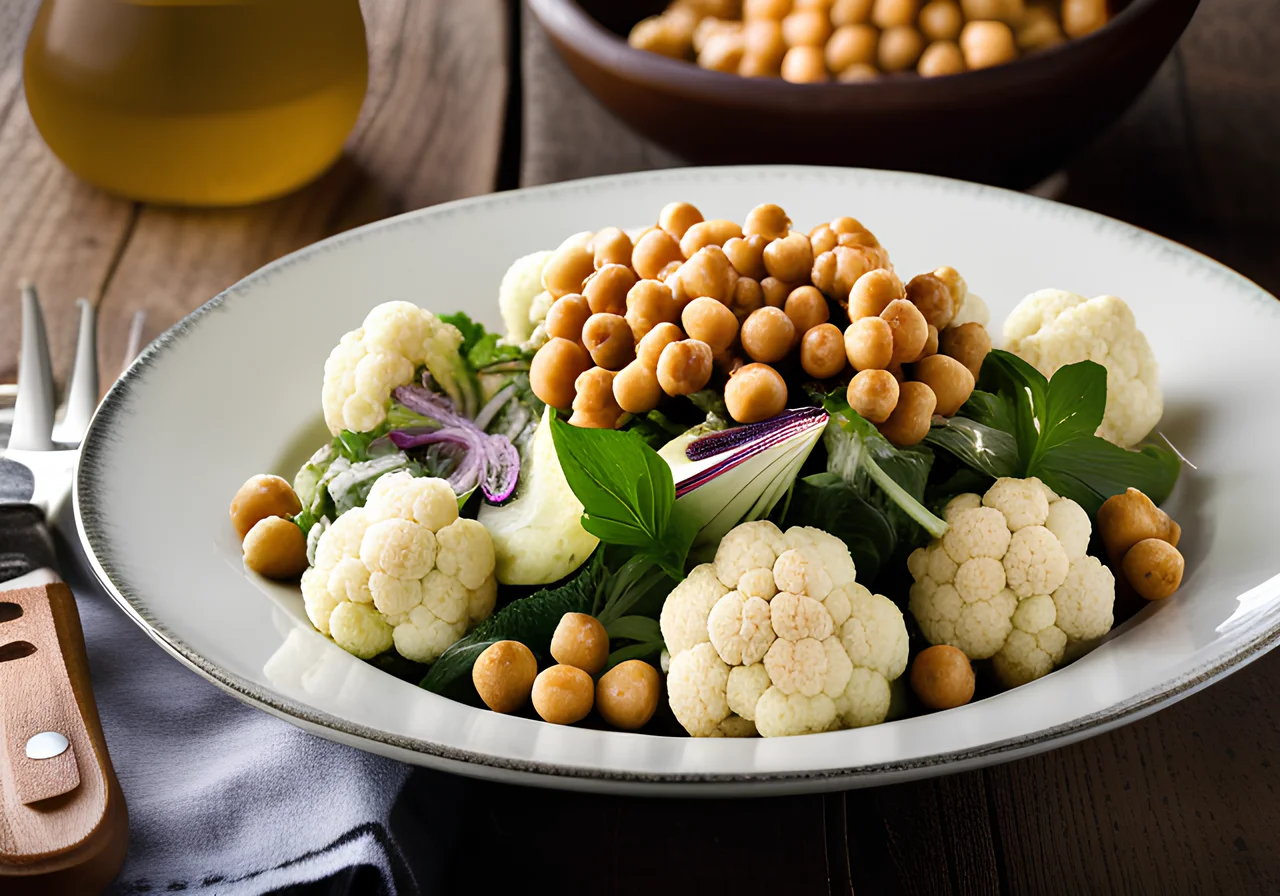 Cauliflower Salad with Chickpeas