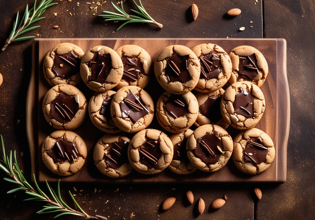Chocolate Almond Cookies