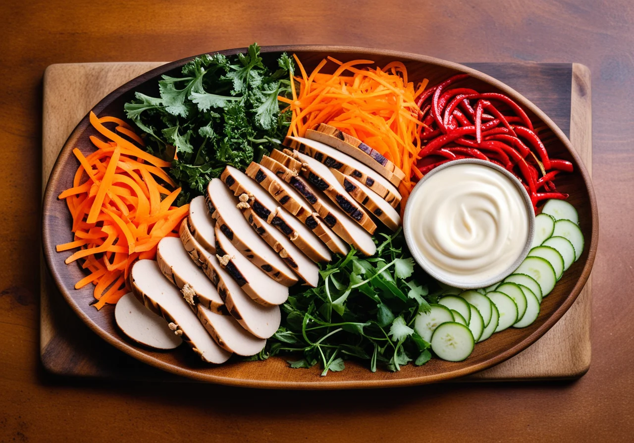 Salad with Turkey and Vegetables