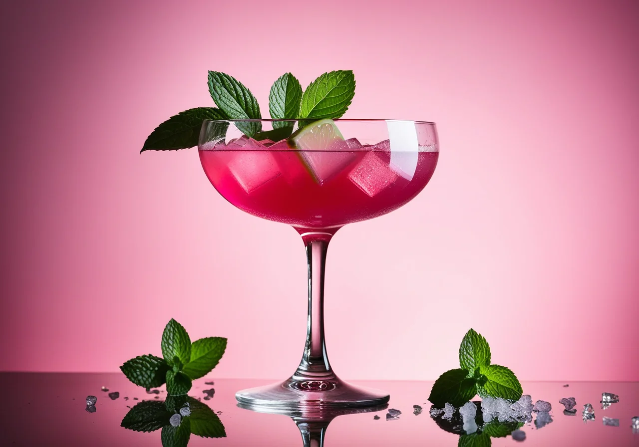 Rosa Sommerdrink