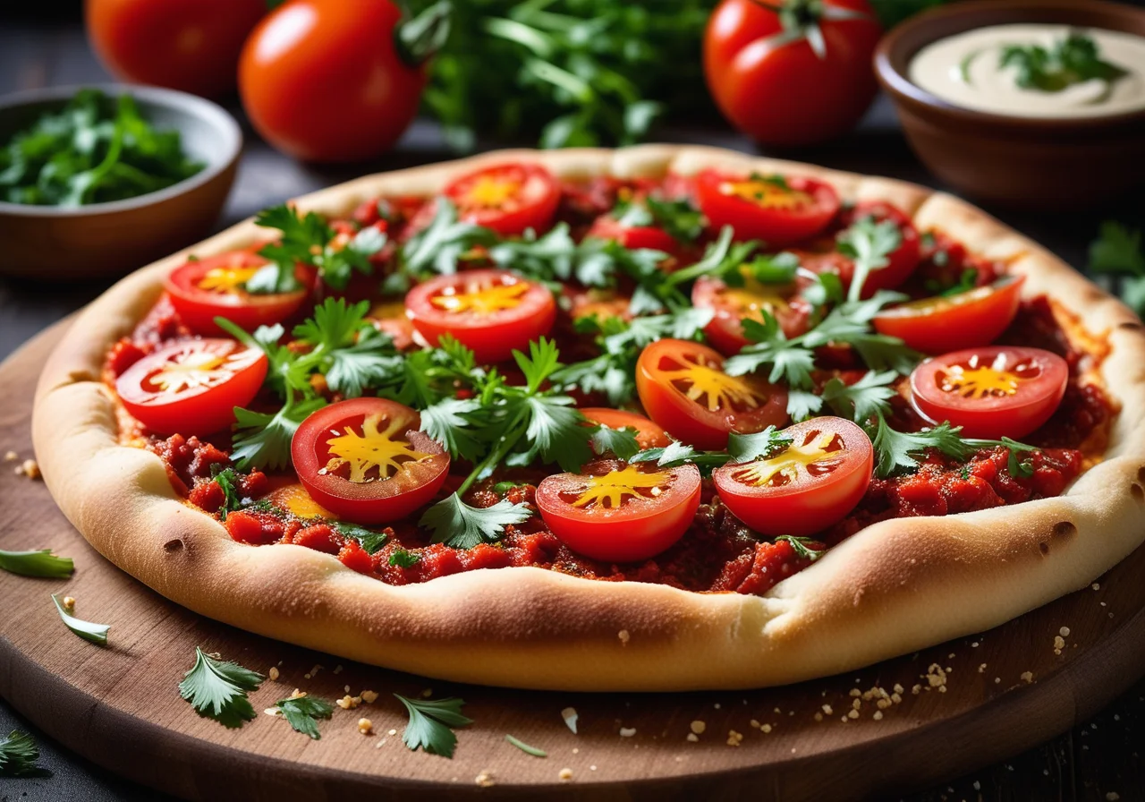 Vegan Turkish Pizza