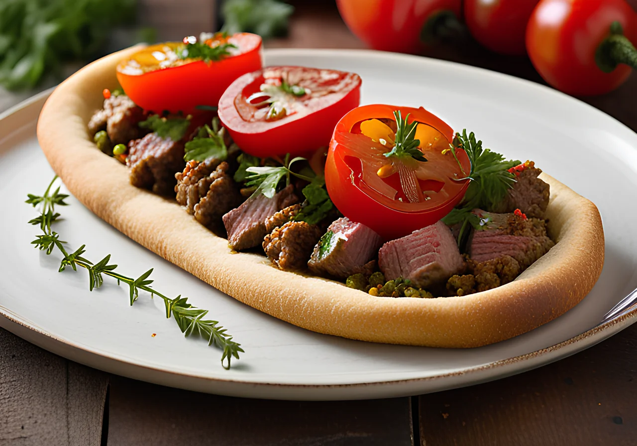 Pide with Ground Meat