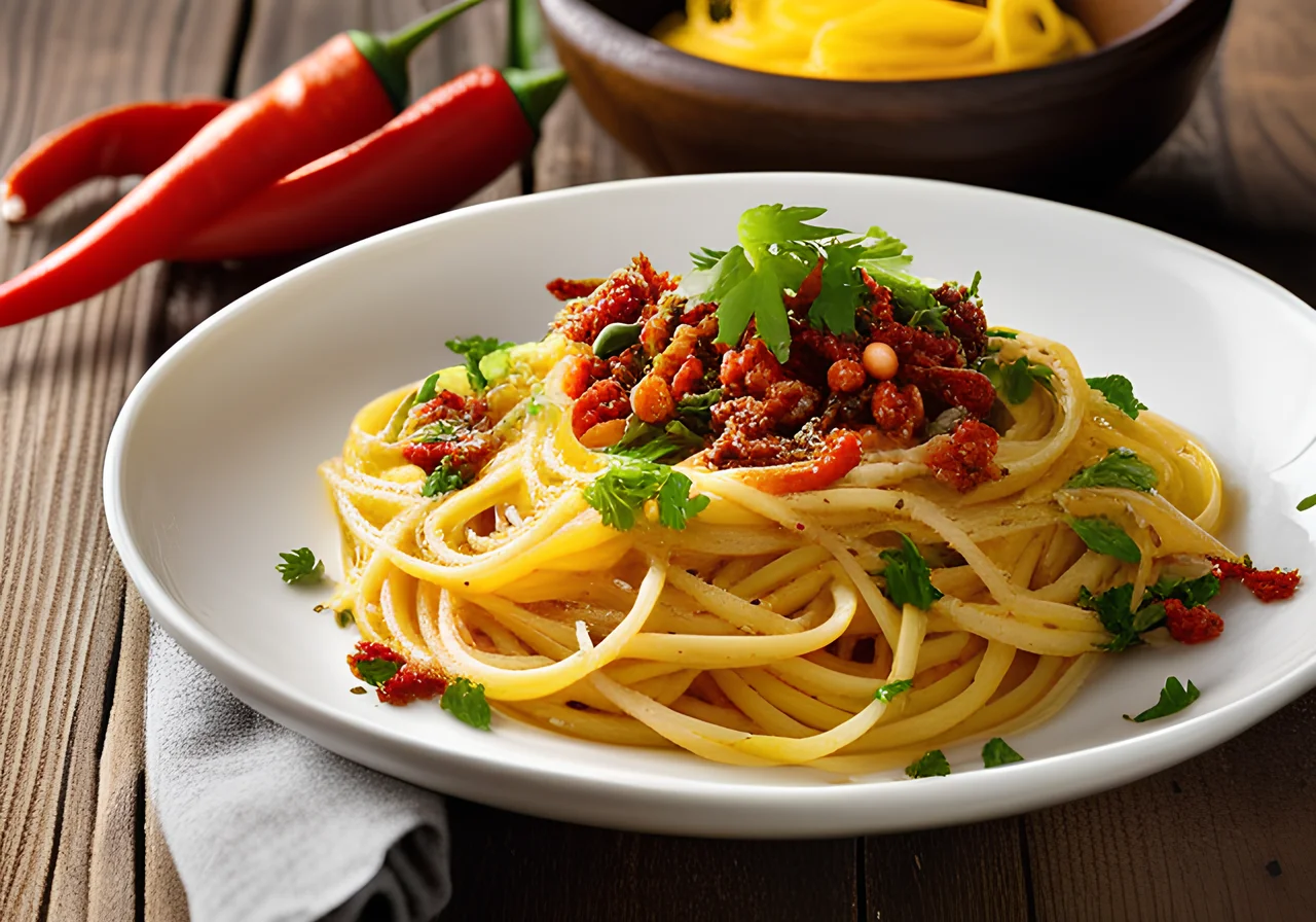 Chili Garlic Spaghetti