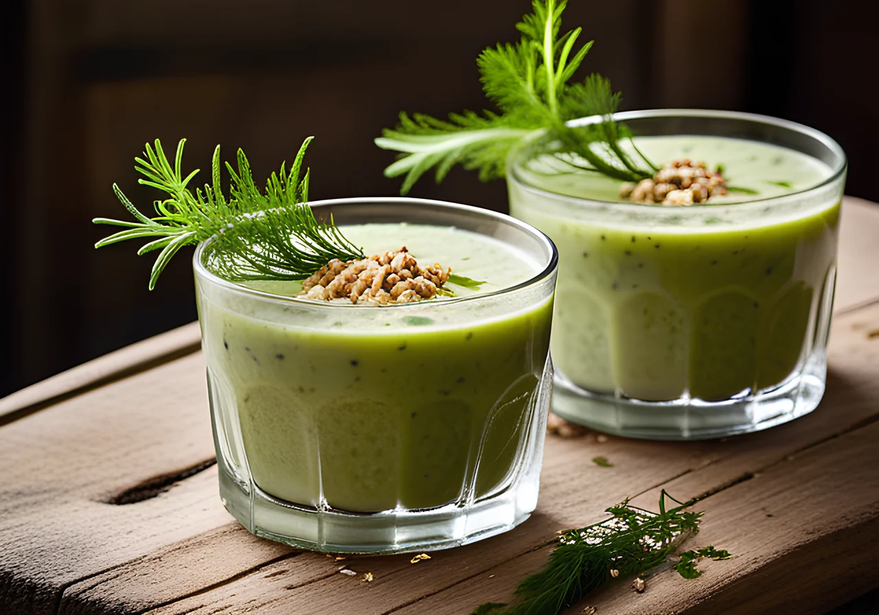 Cucumber Sheep Cheese Gazpacho