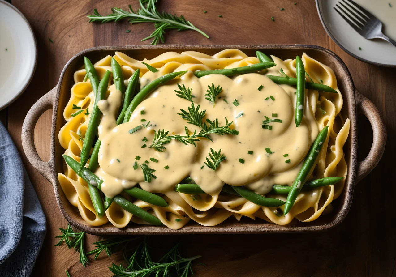 Stuffed Shell Pasta with Tarragon Hollandaise