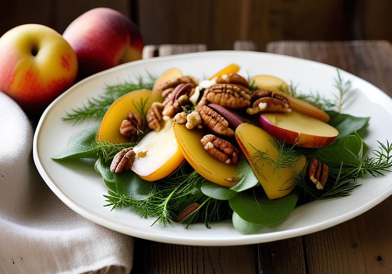 Salad with Jerusalem Artichokes, Apples and Walnut Kernels