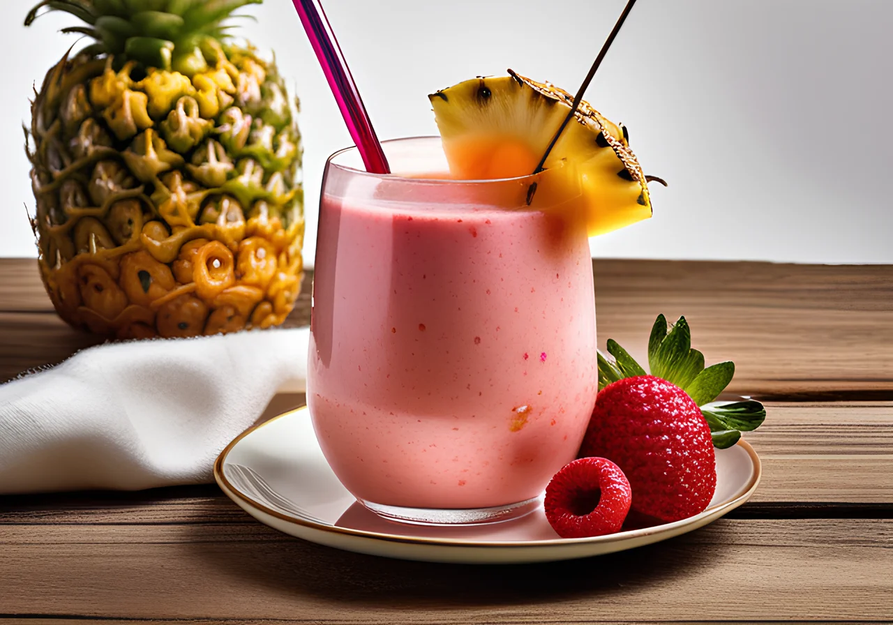 Pineapple Strawberry Shake