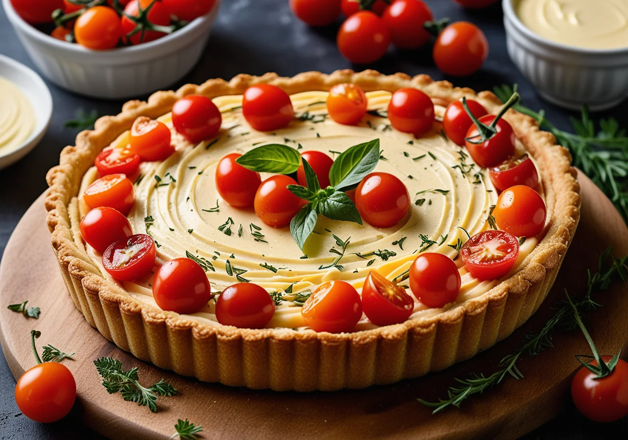 Salmon Cream Cheese Tart