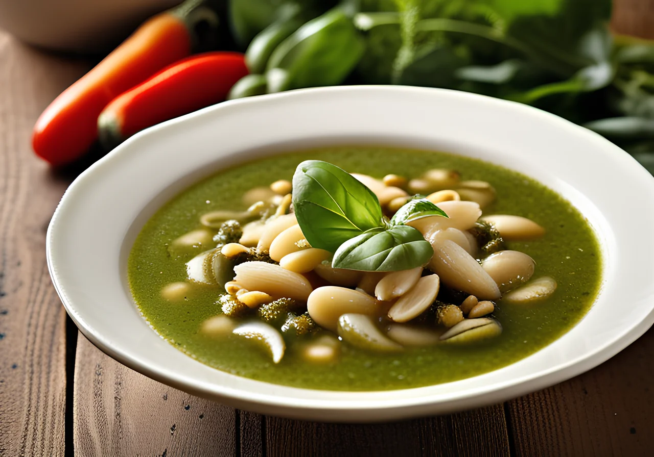 Green Minestrone with Pesto