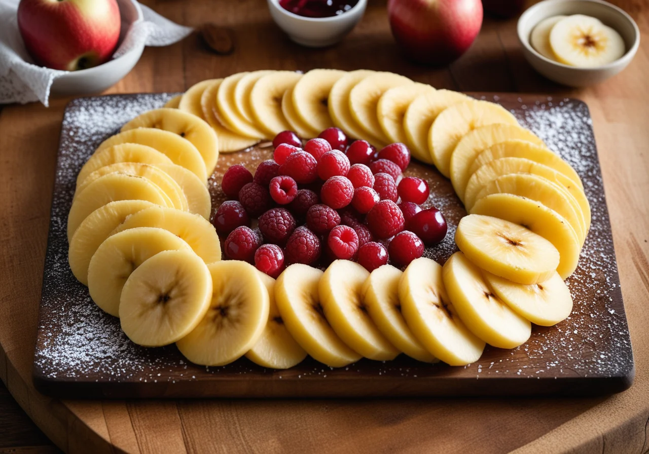 Fruit in Batter with Fruit Syrup