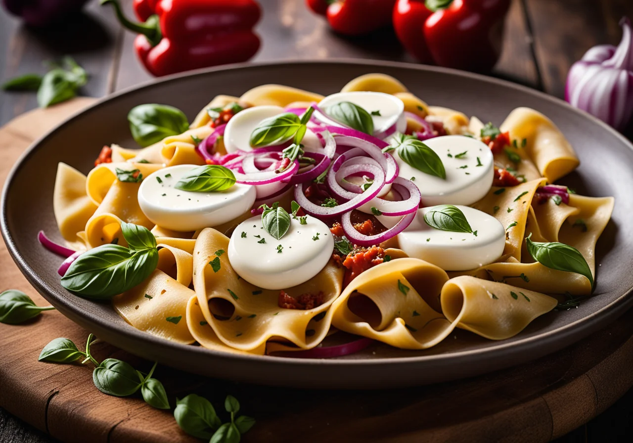Pasta with Spicy Onion Sauce