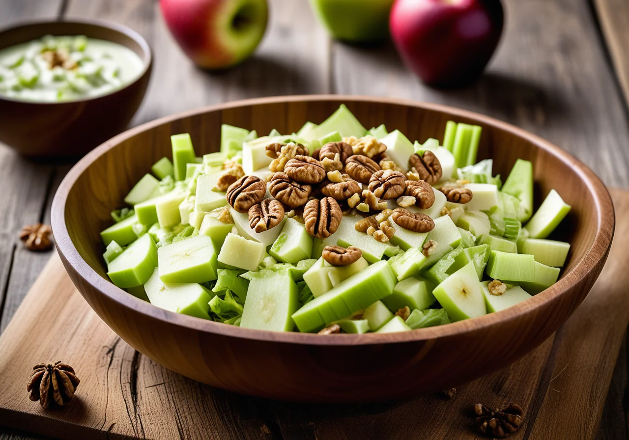 Celery Salad with Mayonnaise and Apple