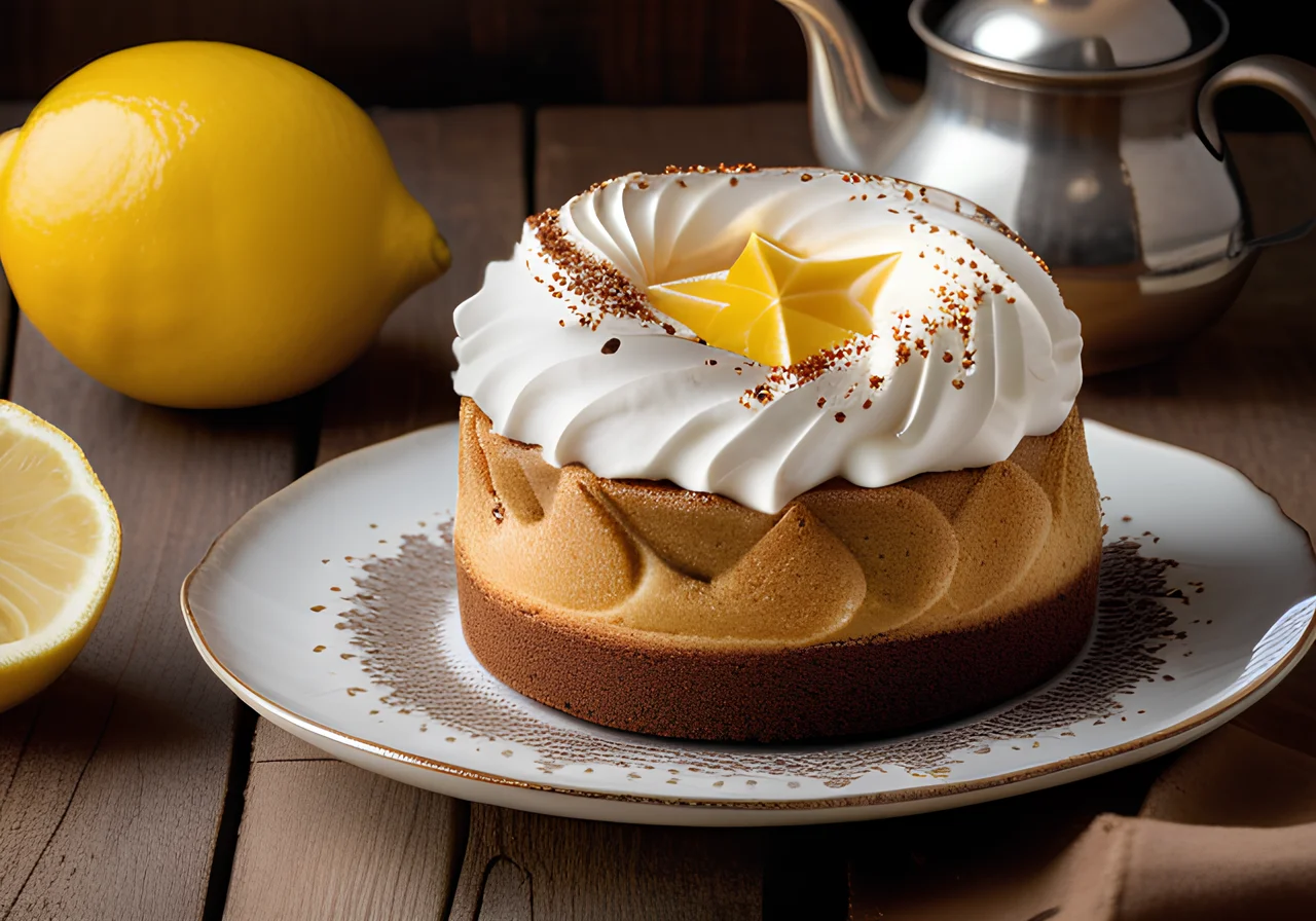 Quark Cake with Chai Tea