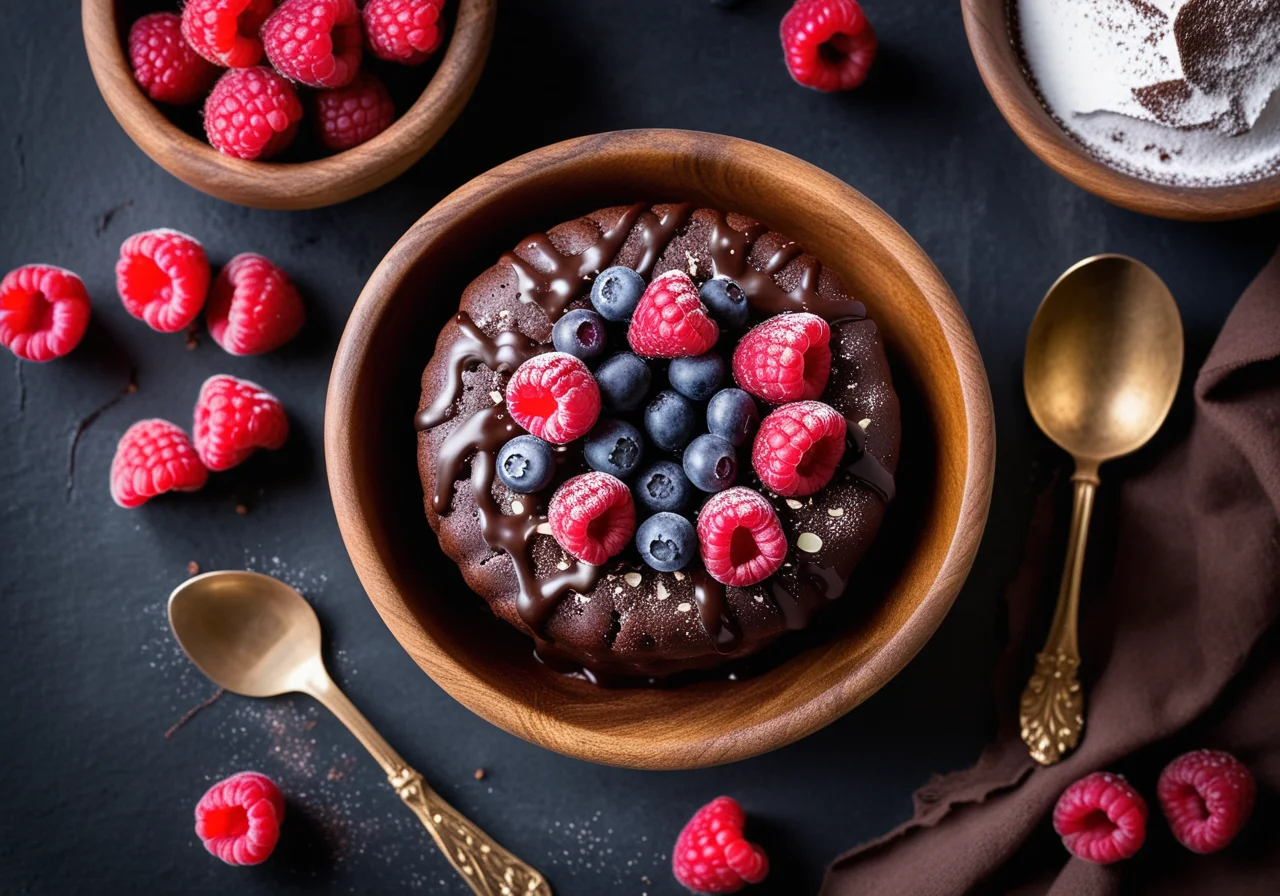 Kleiner Schoko-Nuss-Kuchen