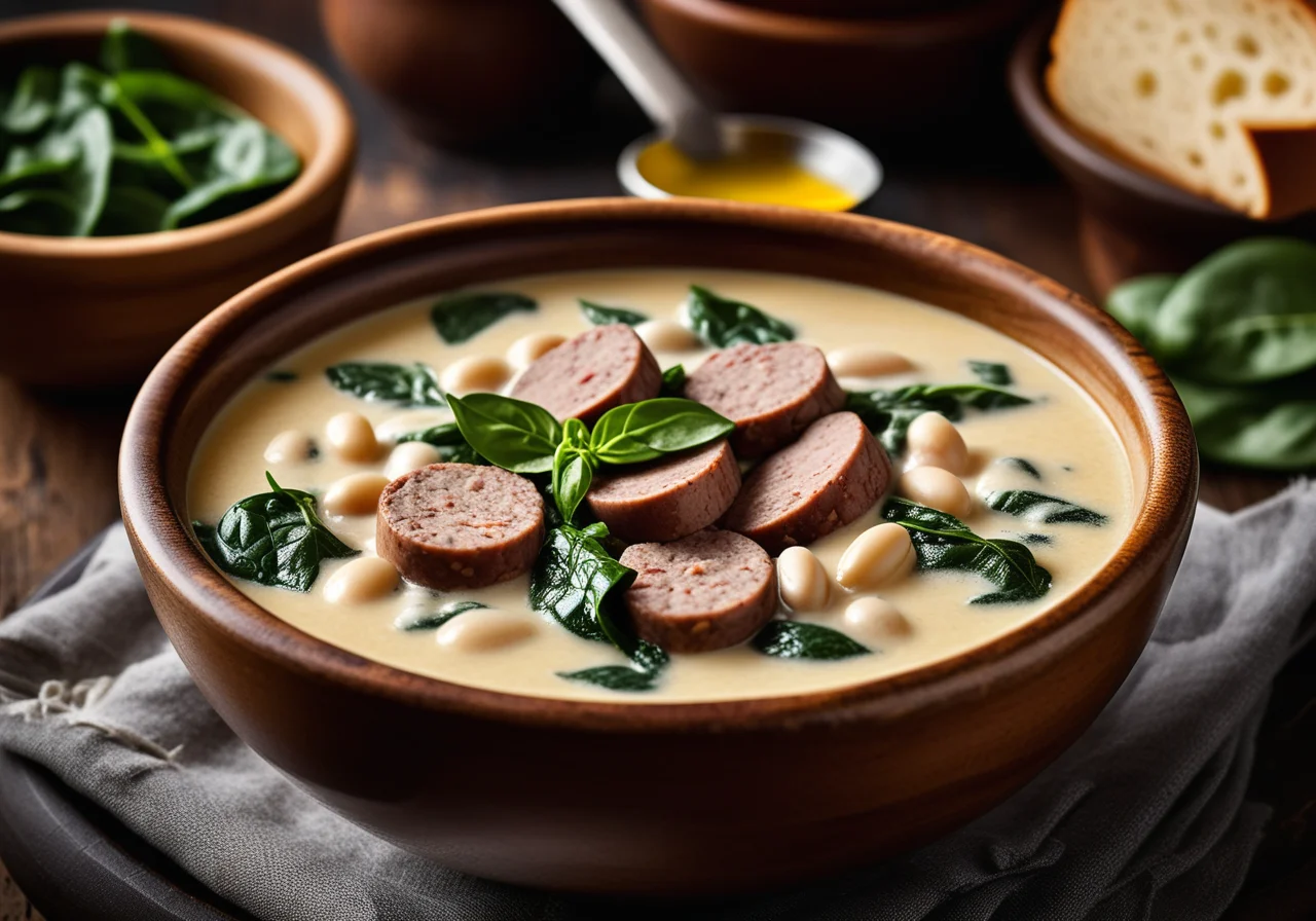 Bean Soup with Sausage and Tortellini