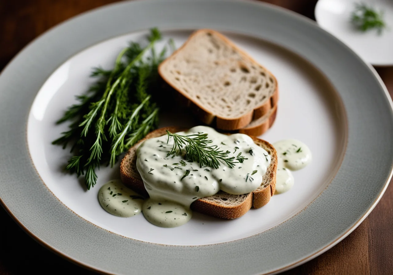 Matjes with Herb Yogurt Sour Cream