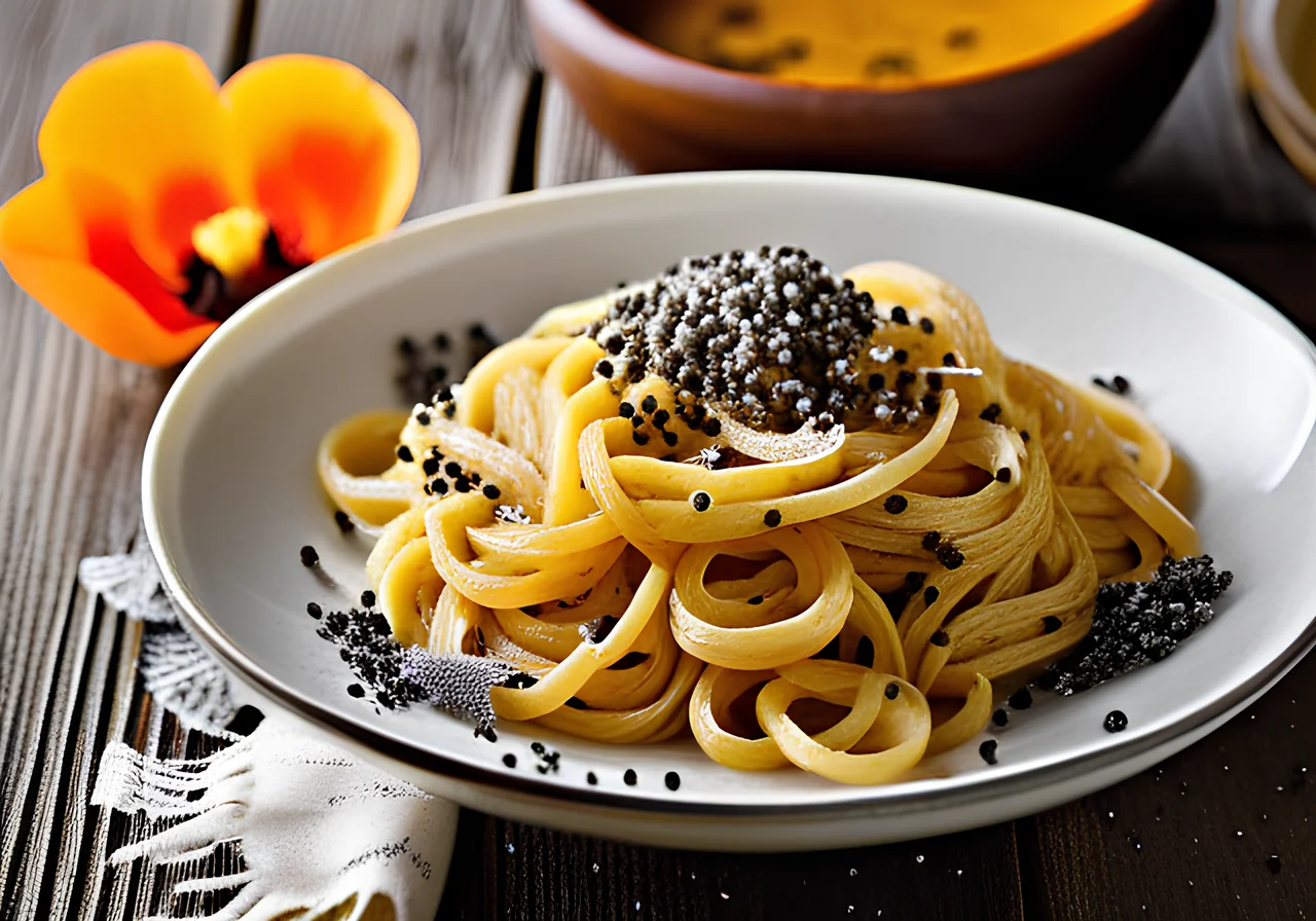 Poppy Seed Finger Noodles