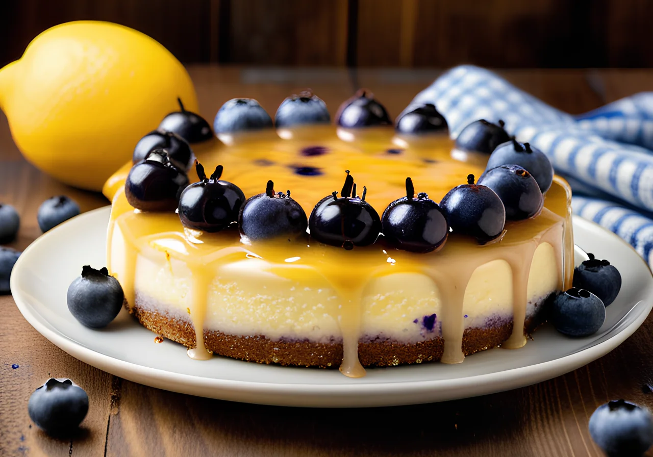 Blueberry Cream Cheese Cake
