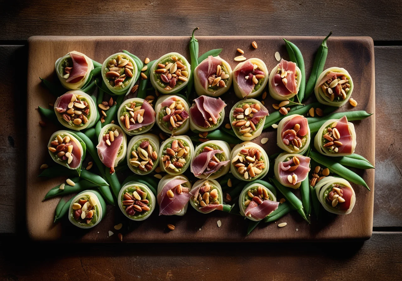 Beans Wrapped in Ham