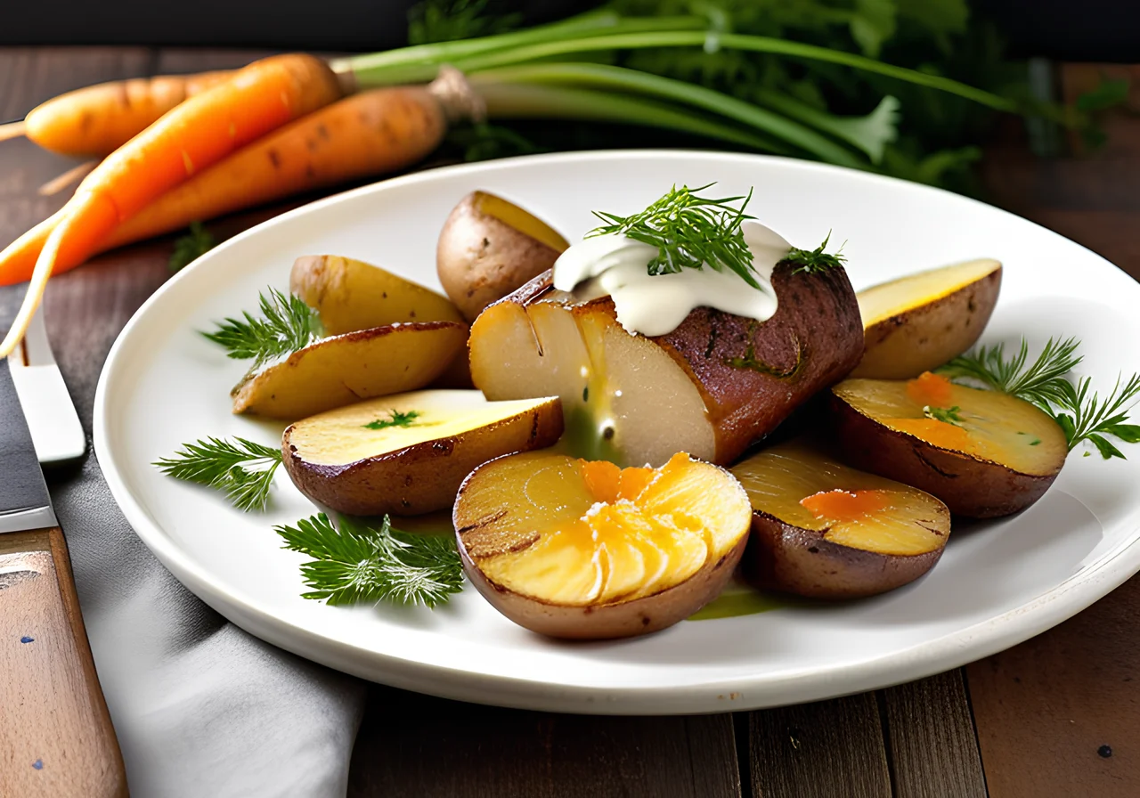 Kassler Roast with Herb Sauce