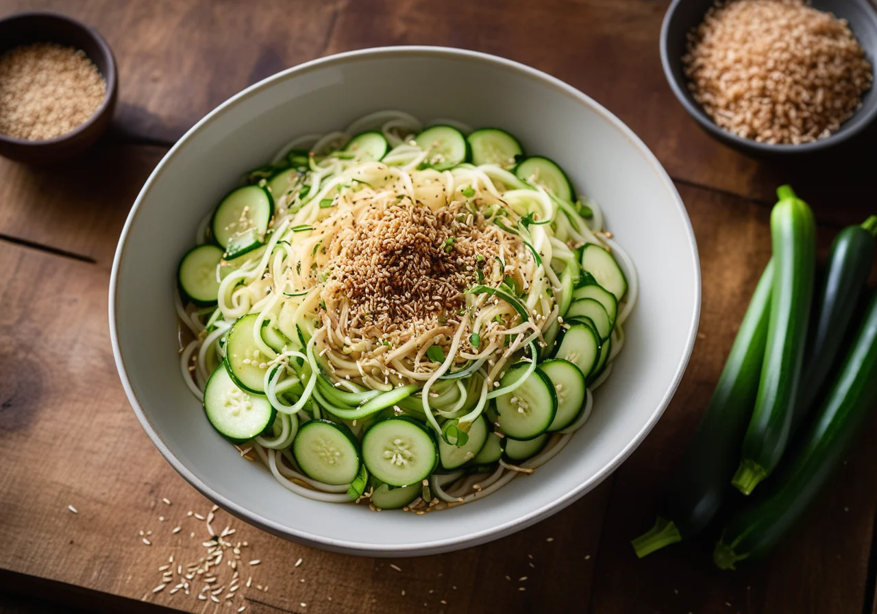 Glass Noodles with Zucchini