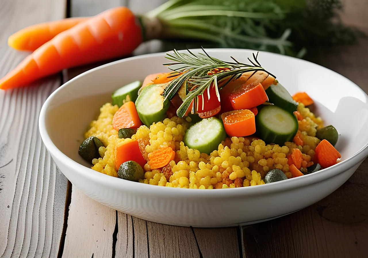 Couscous with Colorful Vegetables