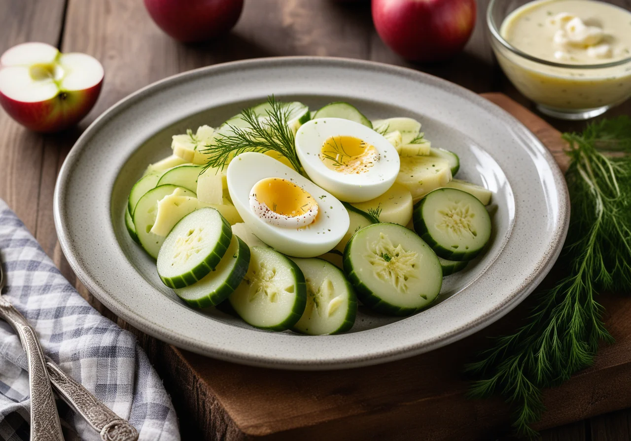 Herring‑Potato Salad with Apples and Egg