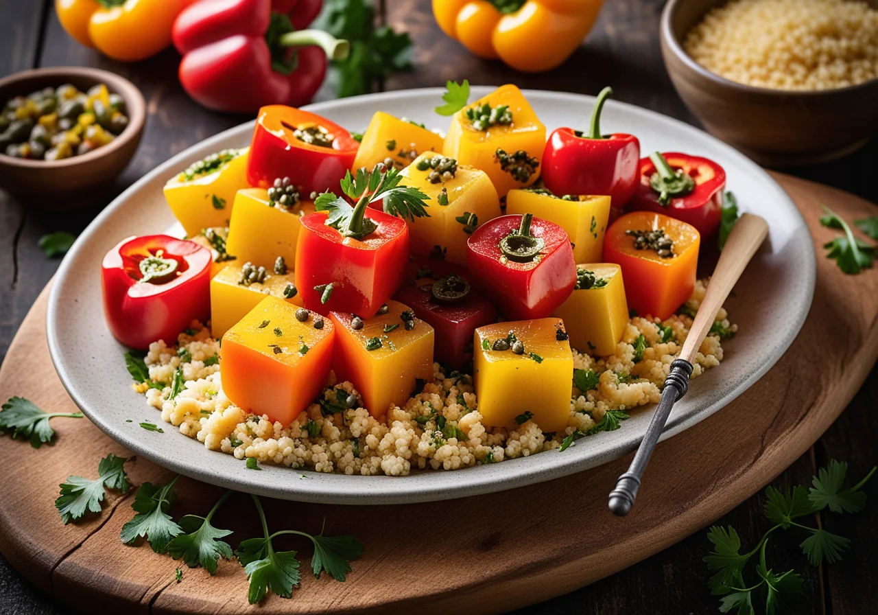 Vegetable Halloumi Skewers