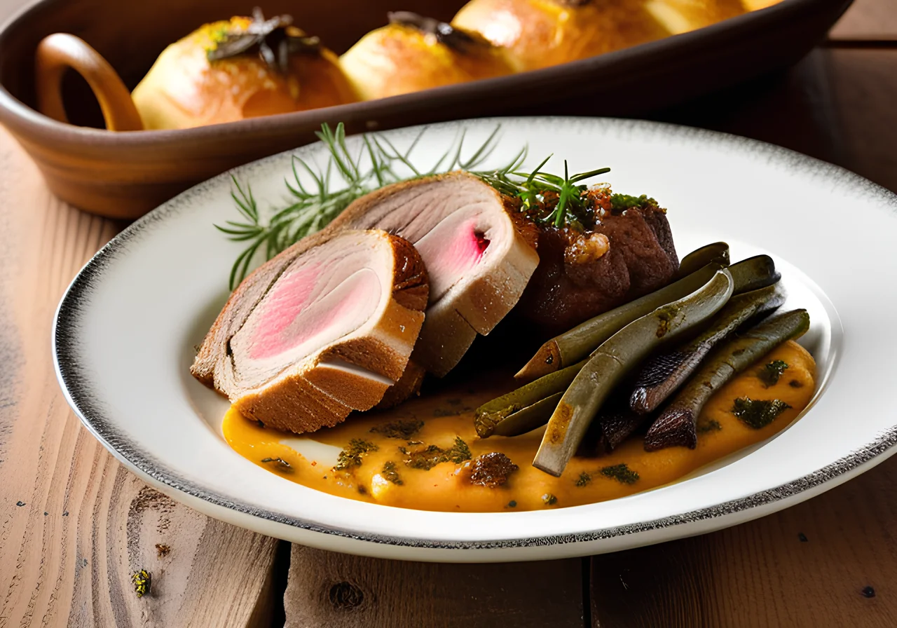 Lamb with Mustard Crust