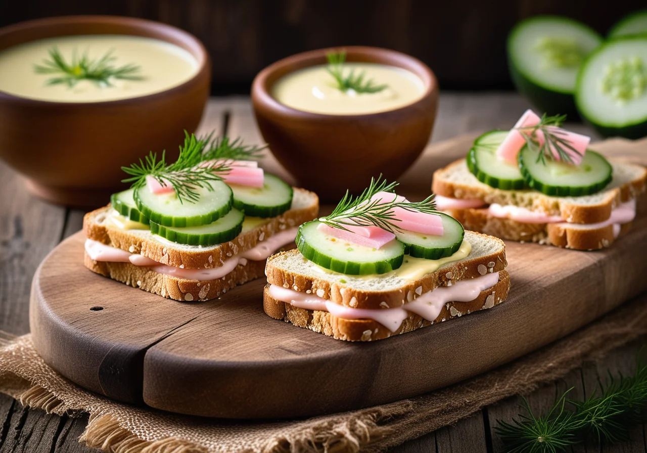 Cucumber Surimi Sandwiches