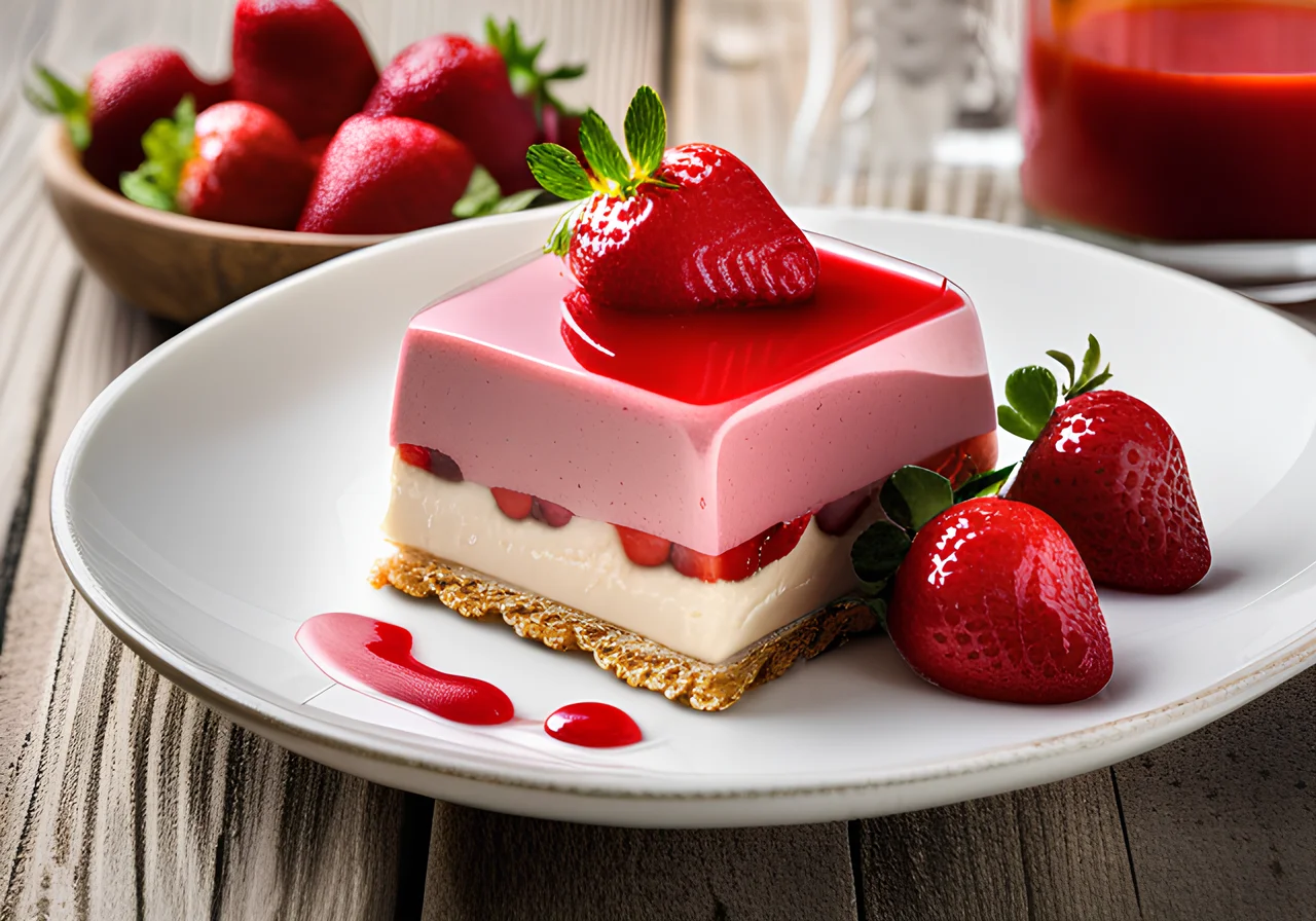 Strawberry Parfait Without Egg