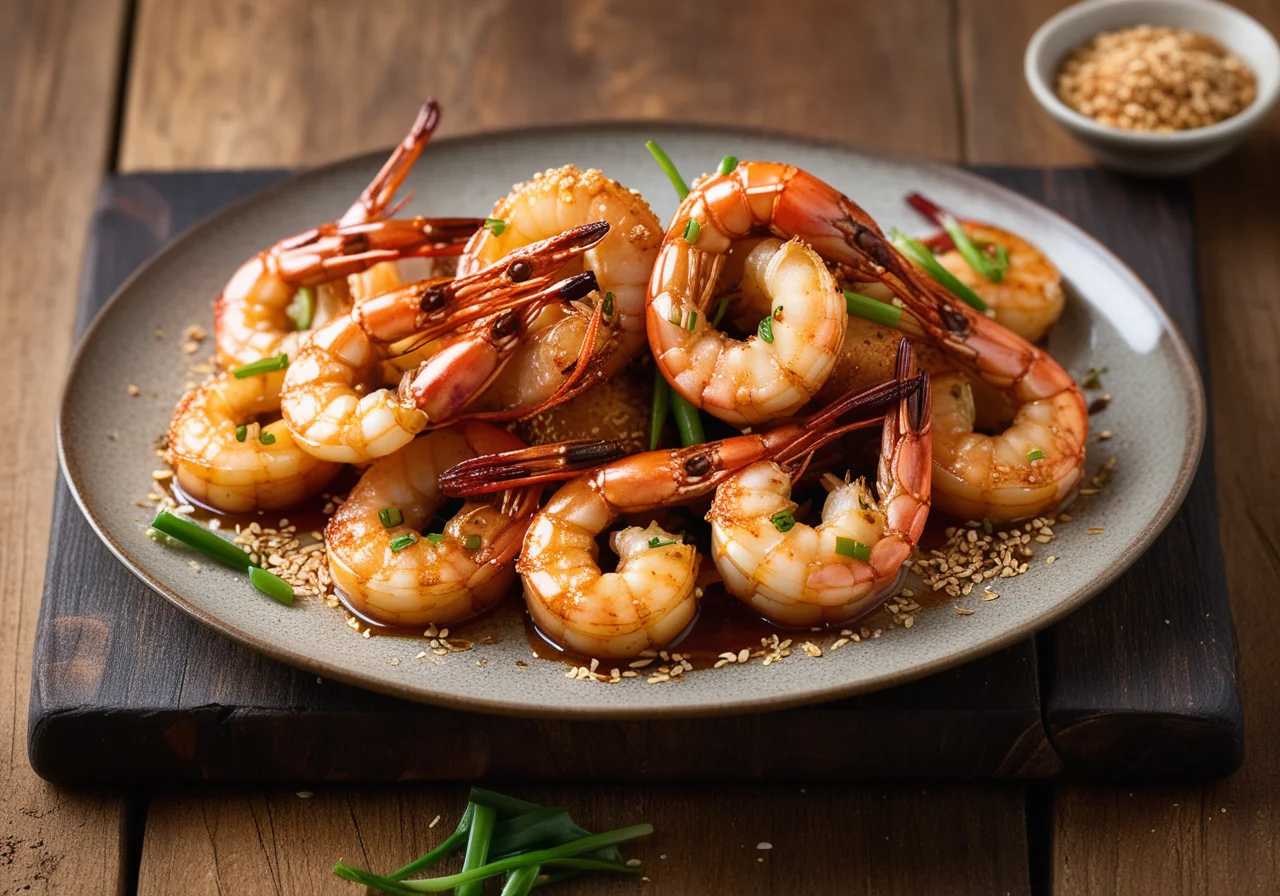 Grilled Shrimp with Sauce