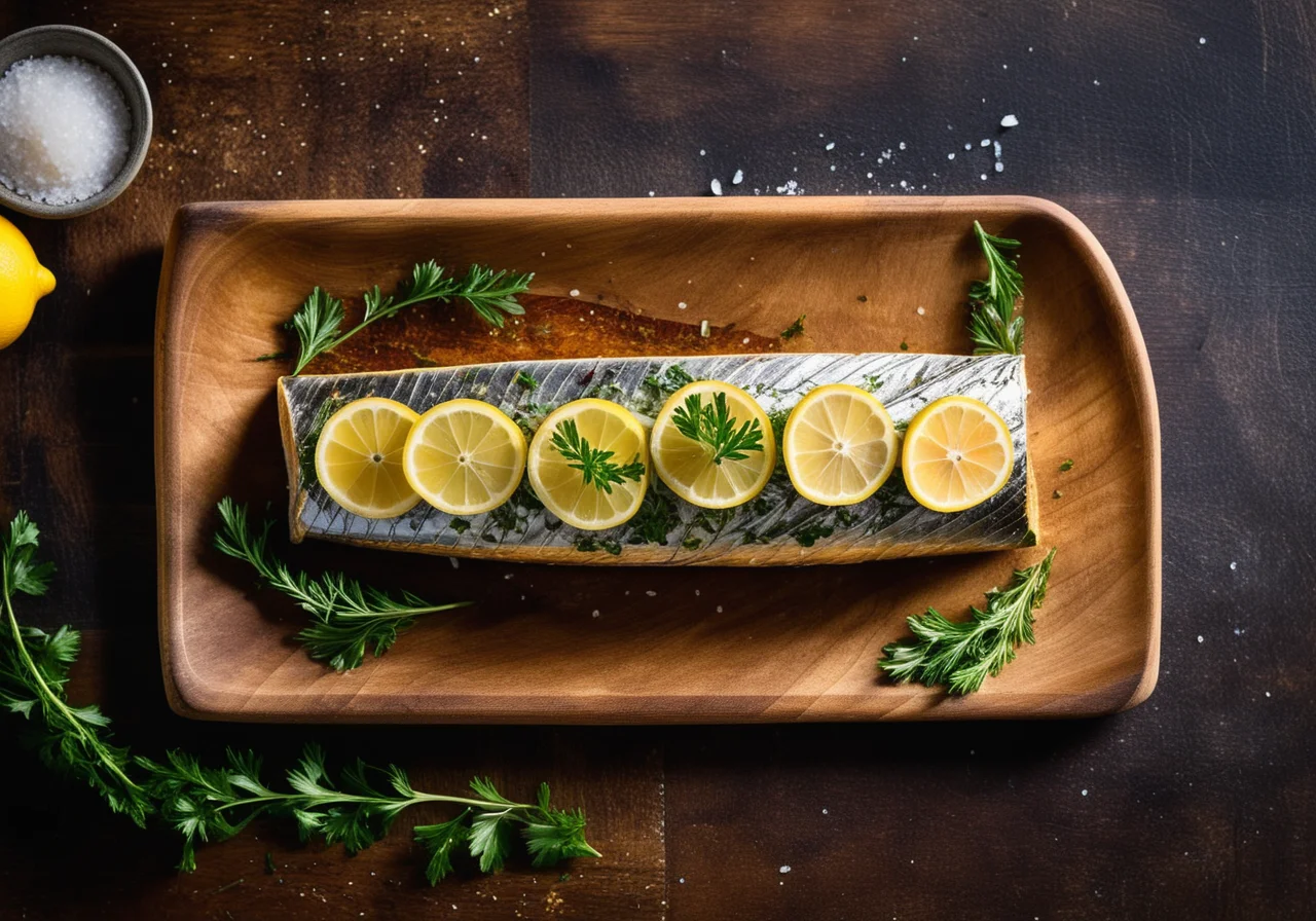 Baked Mackerel Wrapped in Foil