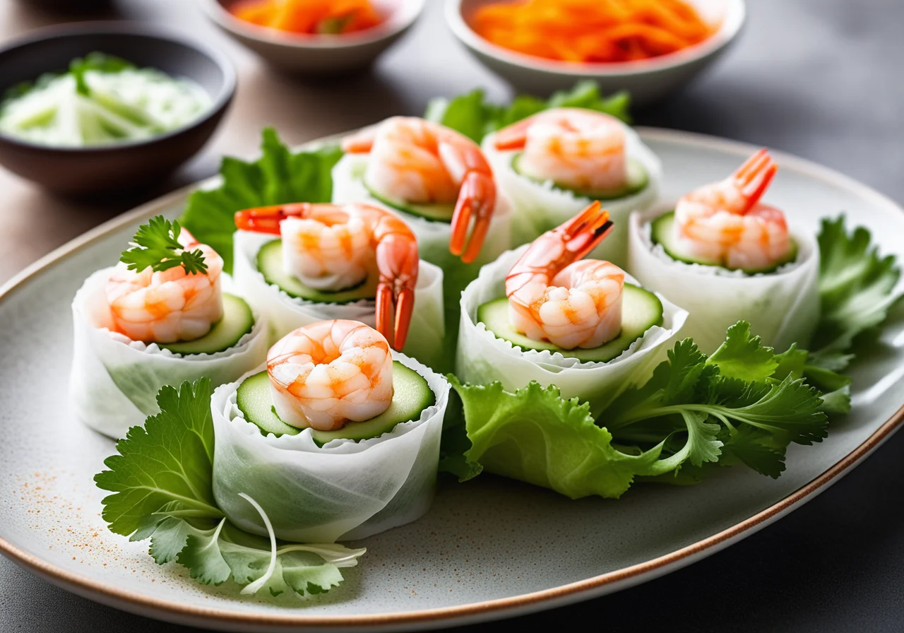 Rice Paper Shrimp Rolls