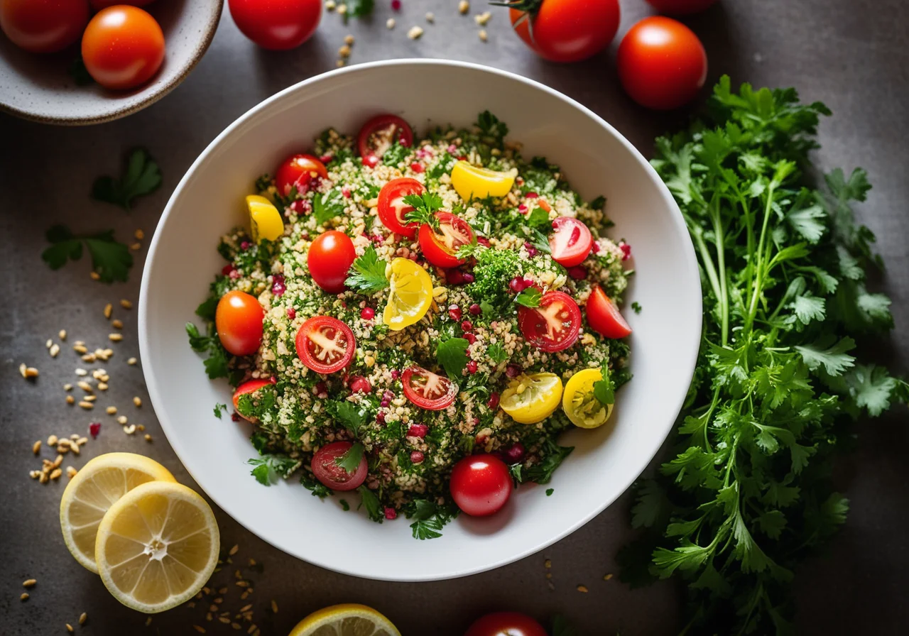 Tabbouleh with Colorful Vegetables