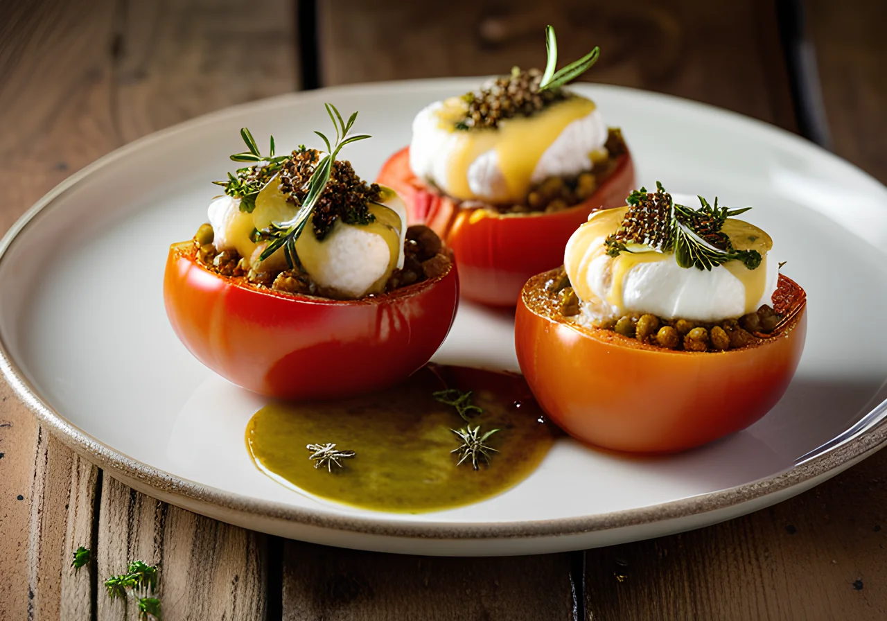 Stuffed Tomatoes with Goat Cheese