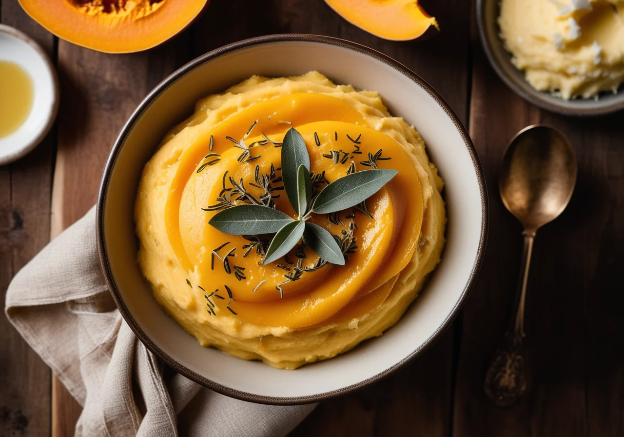 Pumpkin Potato Mash with Sage