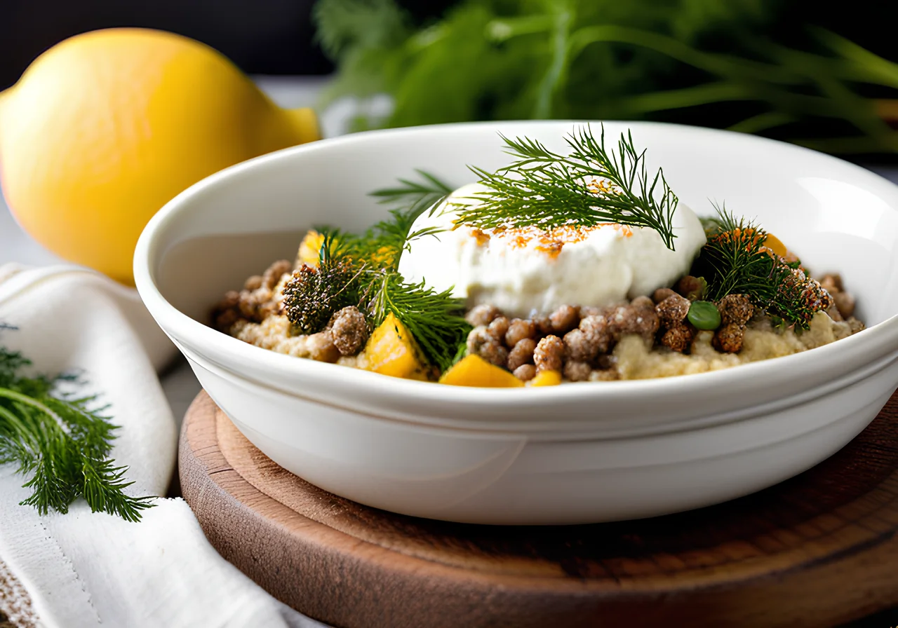 Buckwheat Vegetable Casserole with Goat Cheese