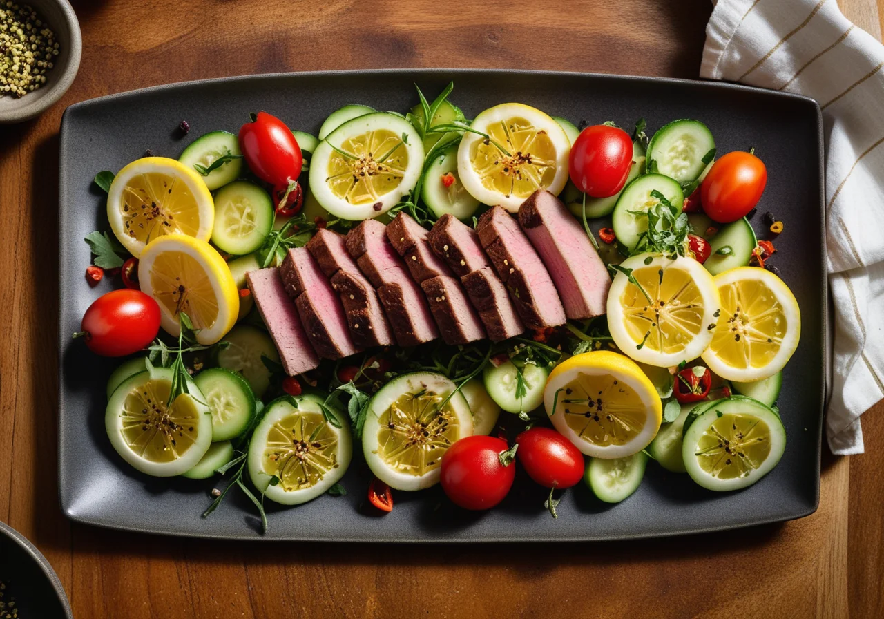 Grilled Brasse with Lemon & Garlic