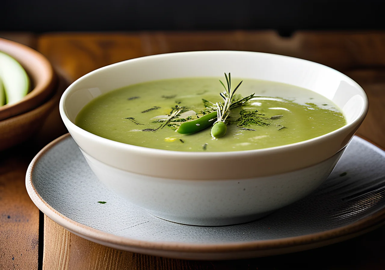 Zucchini-Fennel Soup with Green Beans
